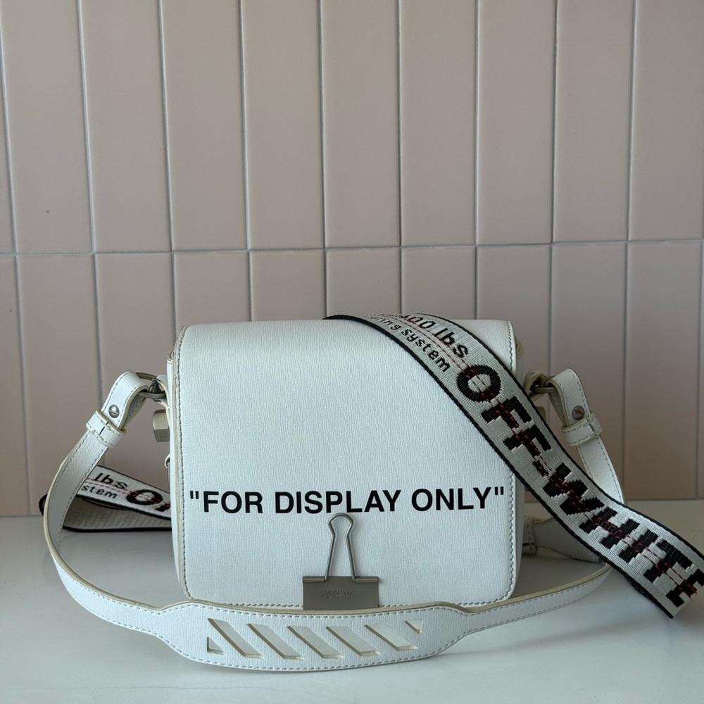 Off-White “For Display Only” Pure White Crossbody Bag